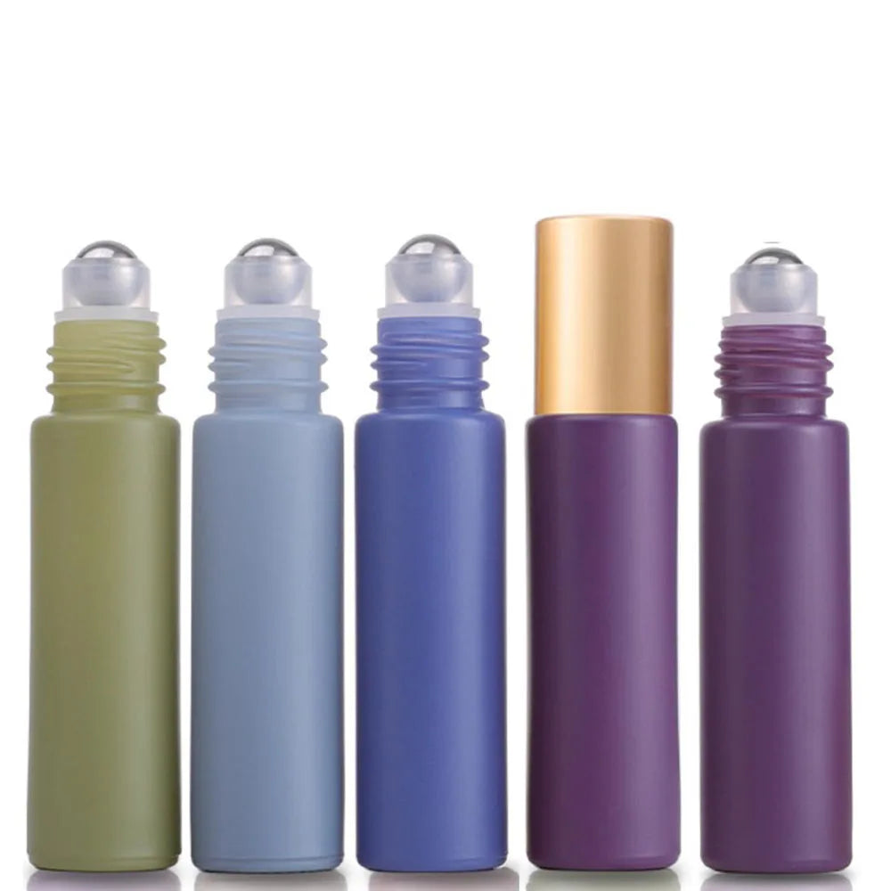 Morandi Glass Roll-On Bottles for Essential Oils and Perfume - HeabitLife