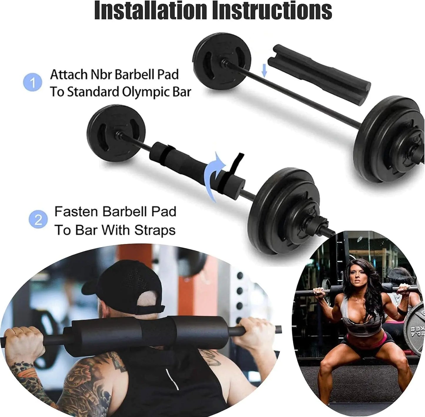 Thickened Barbell Shoulder Pad – Non-Slip Weightlifting Neck Support for Squats - HeabitLife
