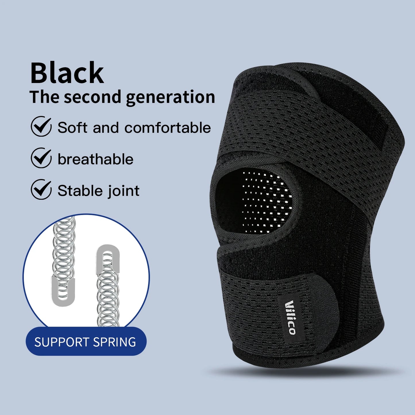 Pressurized Elastic Knee Brace – Adjustable Compression Support for Arthritis, Joint Pain & Sports Protection