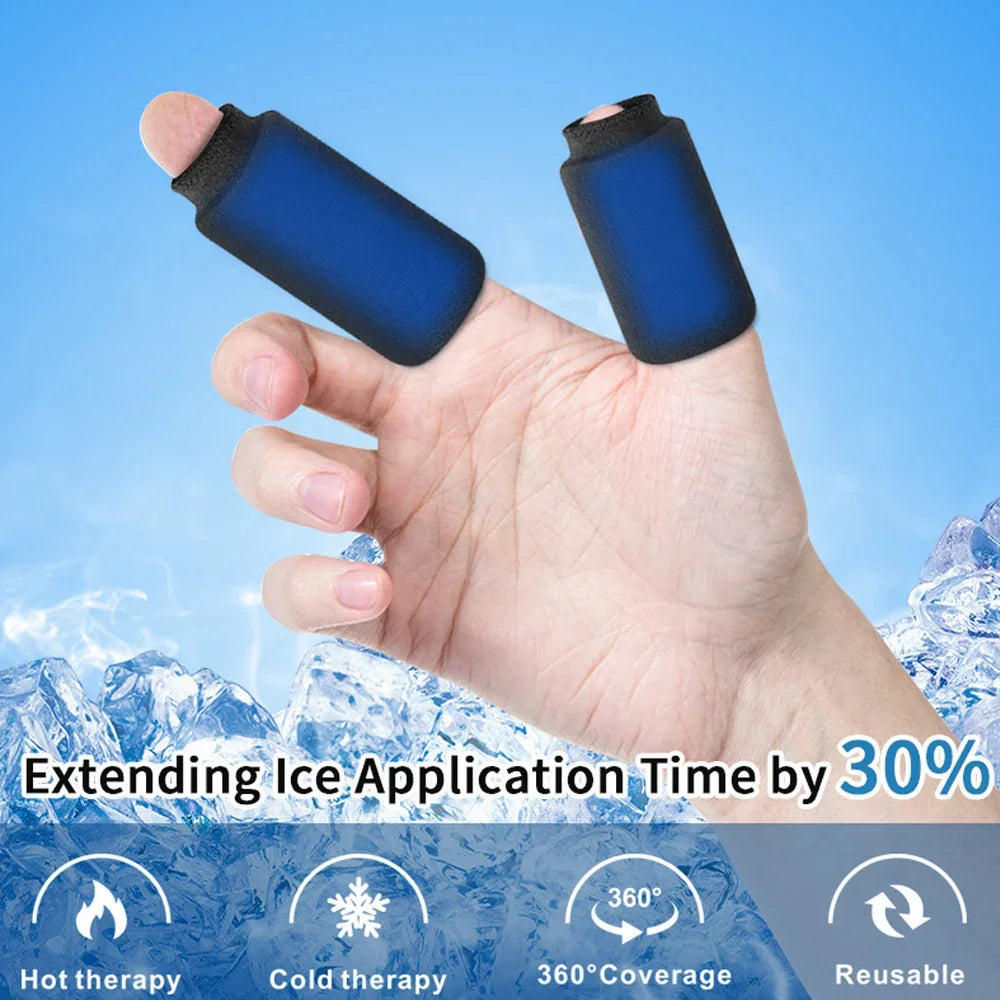 Advanced Finger & Toe Therapy Sleeves – 4PCS Hot & Cold Gel Compression for Arthritis & Joint Pain Relief