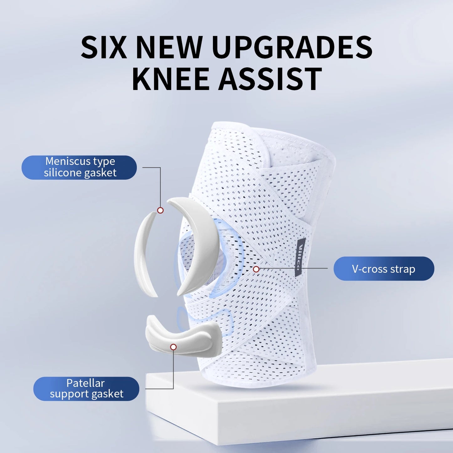 Pressurized Elastic Knee Brace – Adjustable Compression Support for Arthritis, Joint Pain & Sports Protection