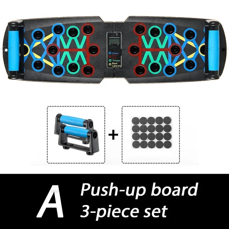 Smart Automatic Count Push-Up Board – Foldable Multi-Purpose Push-Up Stand for Strength Training & Core Stability