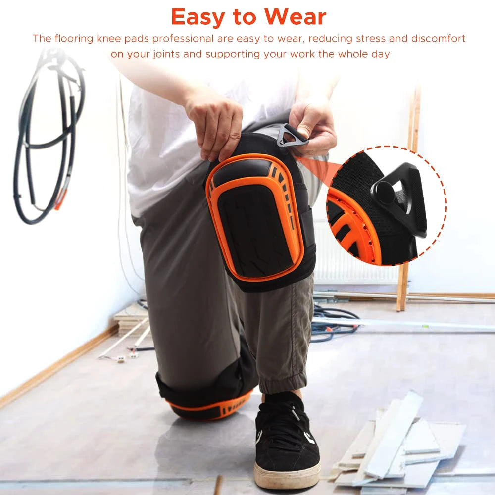 Heavy-Duty Construction Knee Pads – Professional Floor Work Protection