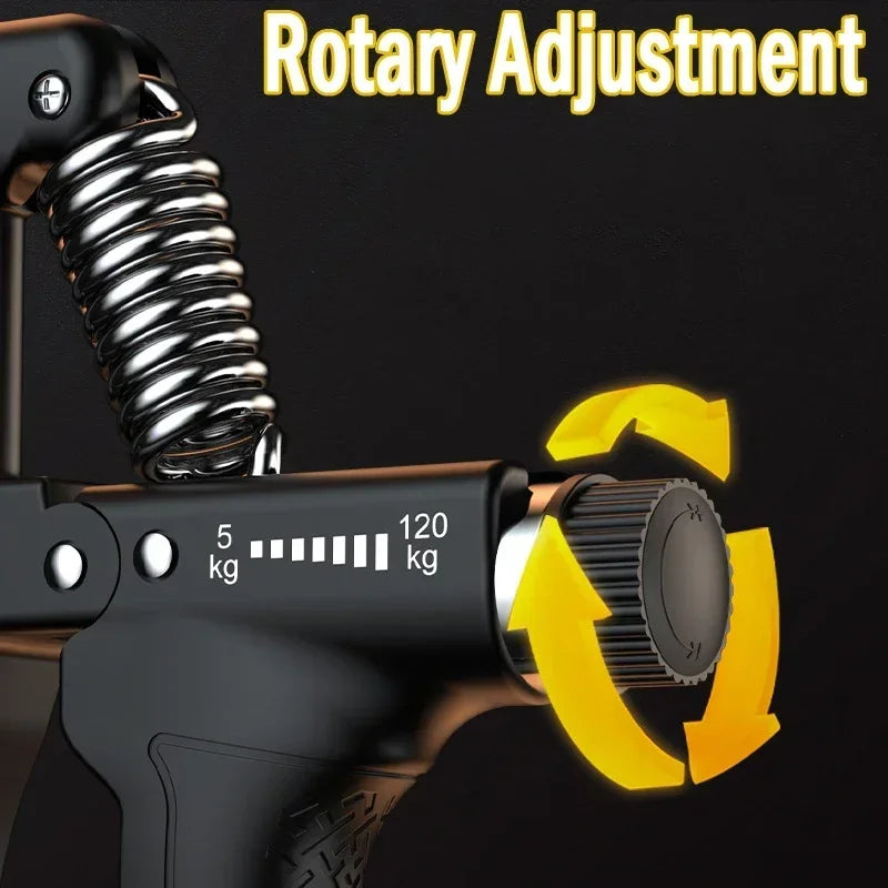 Adjustable Hand Grip Strengthener – 5kg to 120kg for Strength Training & Muscle Recovery