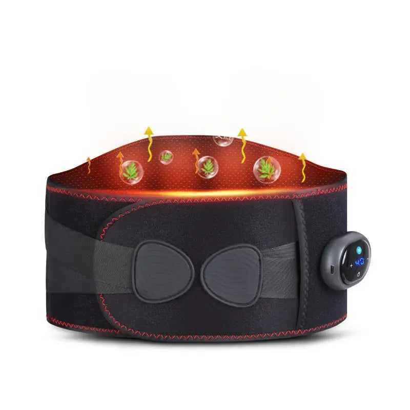 Wireless Electric Lumbar Heating Belt – Adjustable Heat & Vibration Massage for Lower Back Relief