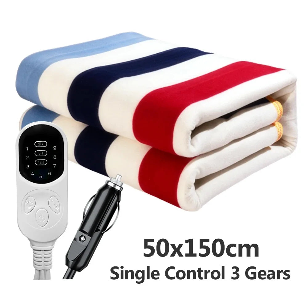 12V Car Electric Heated Blanket – Energy-Saving Warmth for Car, Truck & RV