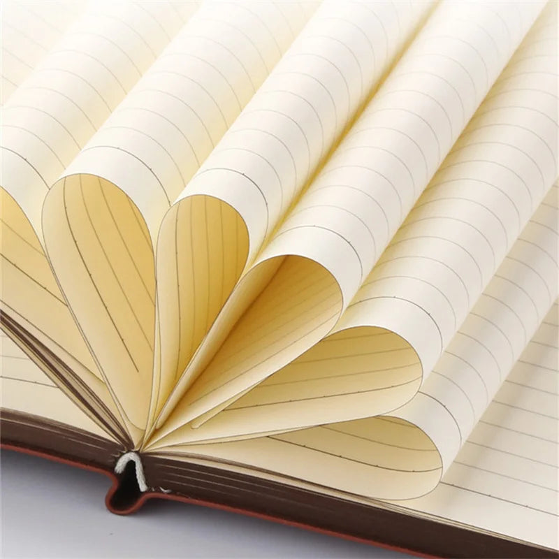 A5 Vintage PU Leather Notebook – Thickened Diary and Office Ledger - HeabitLife