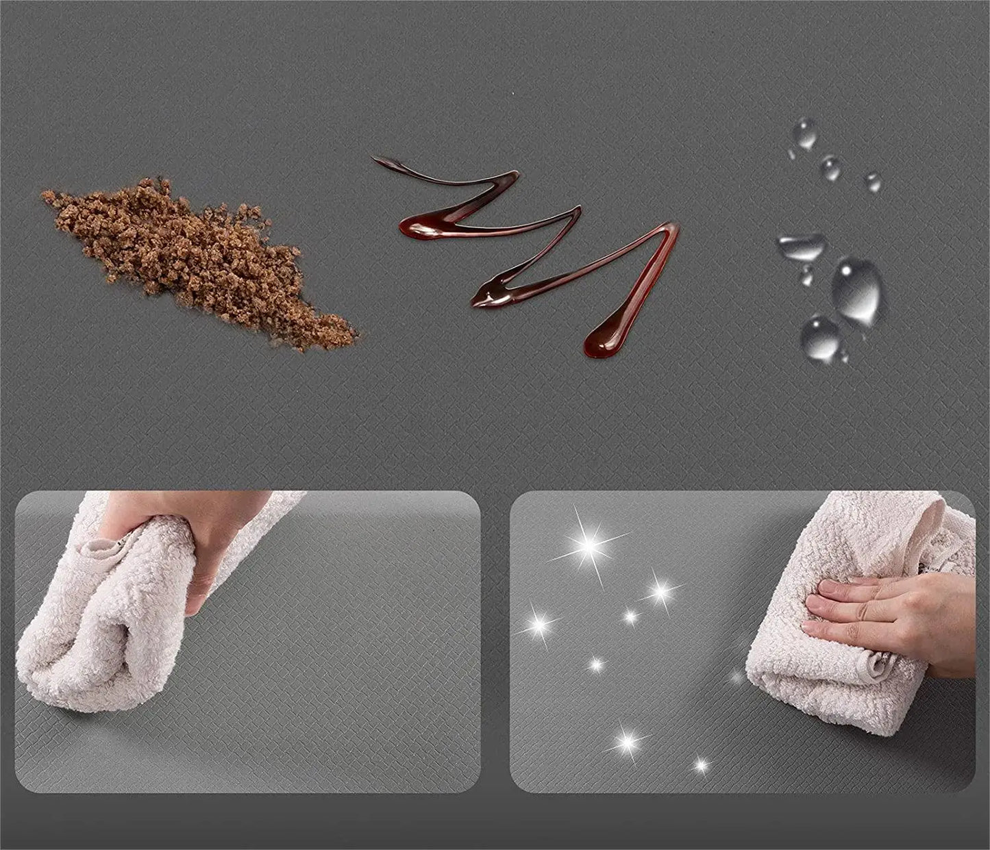 Anti-Fatigue Standing Kitchen Mat – Non-Slip, Waterproof, Cushioned PVC Floor Mat - HeabitLife