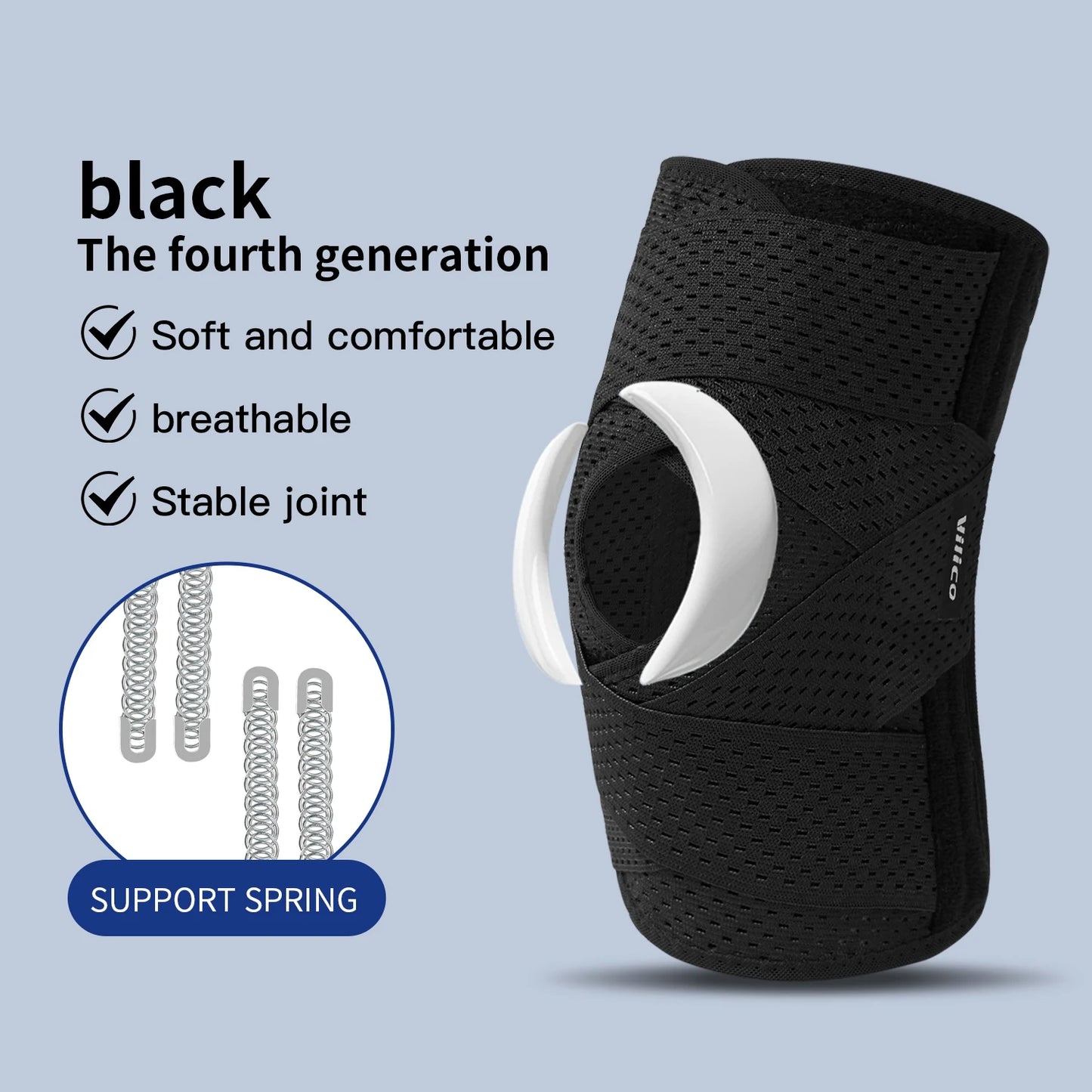 Pressurized Elastic Knee Brace – Adjustable Compression Support for Arthritis, Joint Pain & Sports Protection