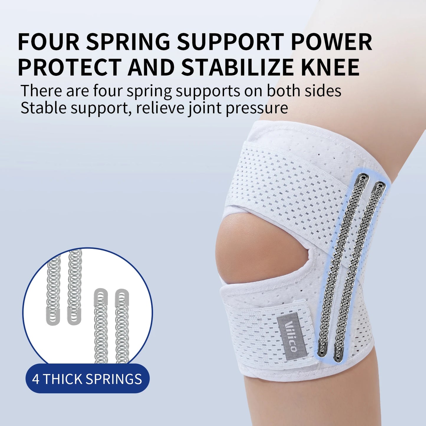 Pressurized Elastic Knee Brace – Adjustable Compression Support for Arthritis, Joint Pain & Sports Protection