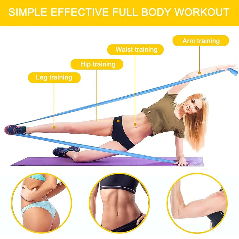 Exercise Resistance Bands Set – 4 Levels for Strength, Yoga, and Rehabilitation - HeabitLife