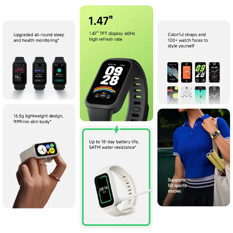 Xiaomi Smart Band 9 Active – Health & Fitness Tracker - HeabitLife