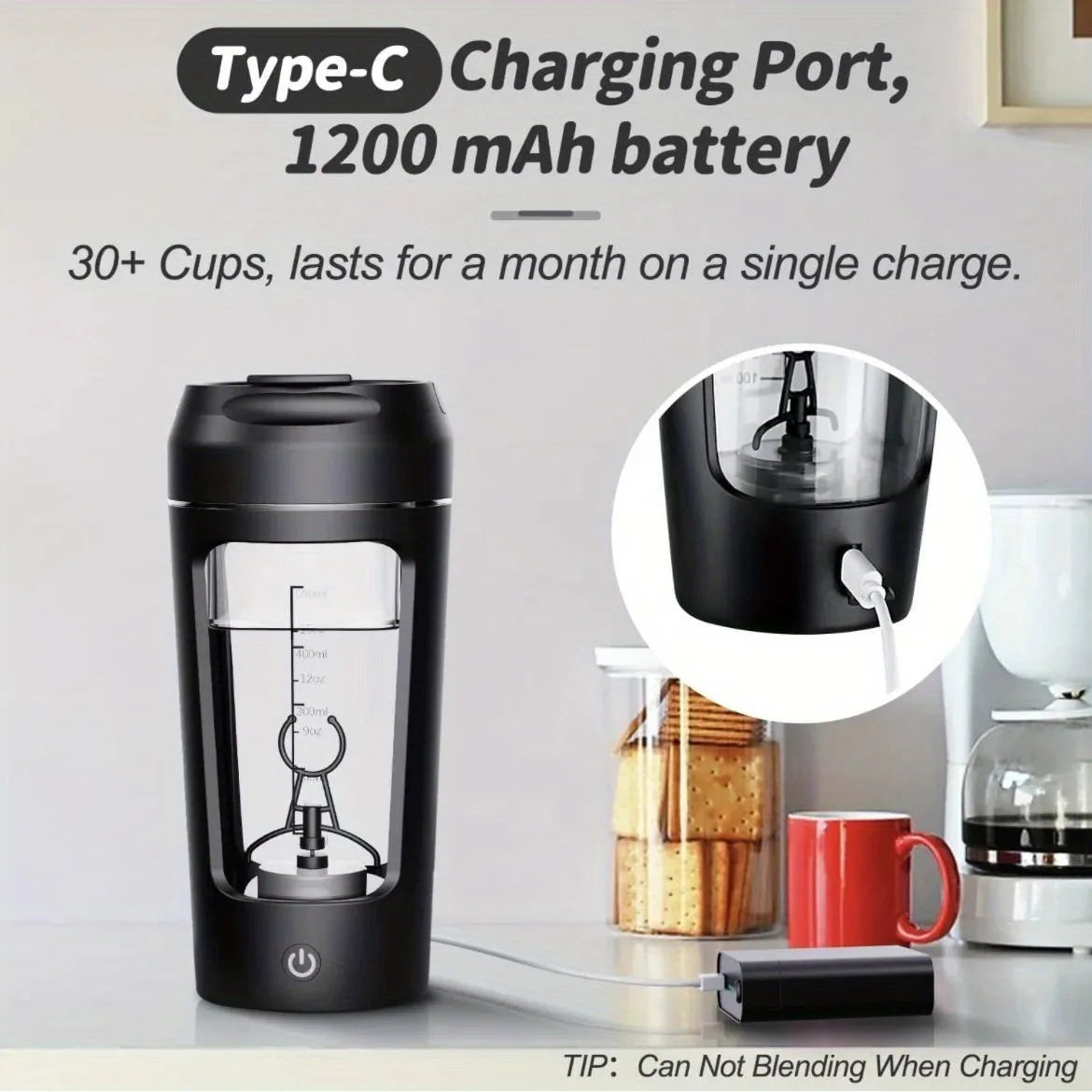 500ML Electric Protein Shaker Bottle – Automatic Mixer for Gym and Outdoor Use - HeabitLife
