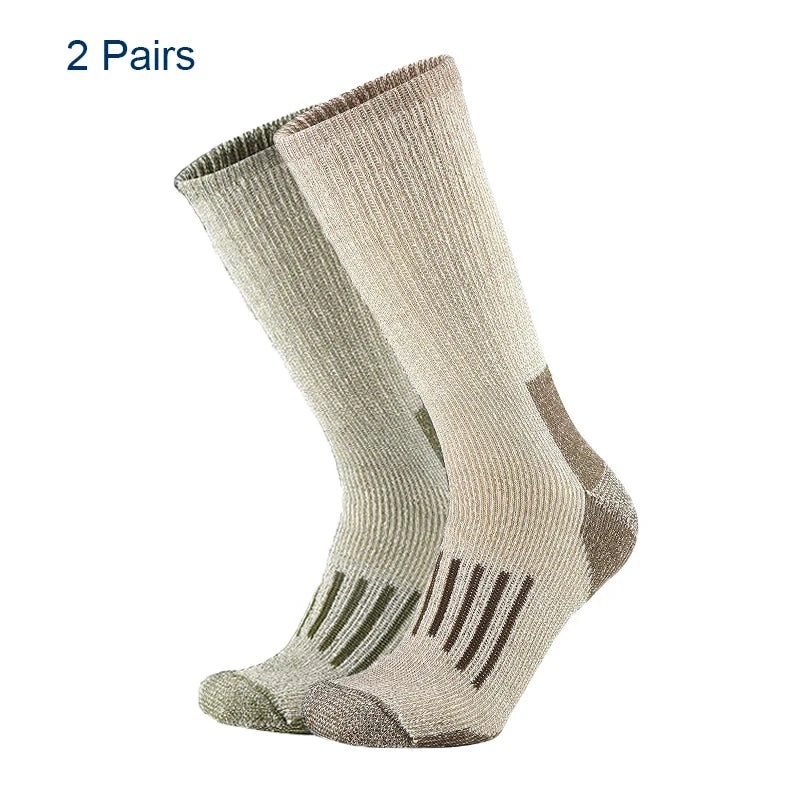 Thermal Crew Hiking Socks – Moisture-Wicking & Cushioned Comfort for Men and Women