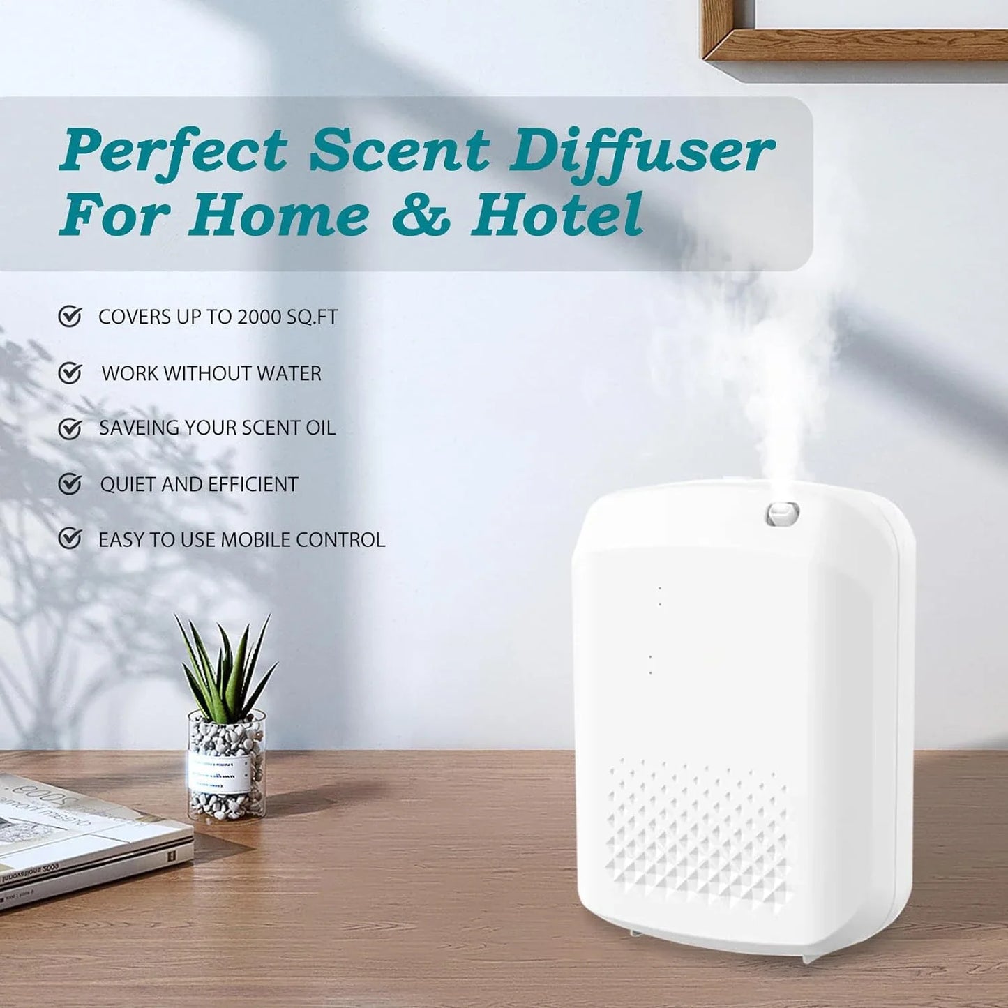 Electric Fragrance Diffuser – Wall-Mounted Essential Oil Diffuser for Home & Hotel - HeabitLife