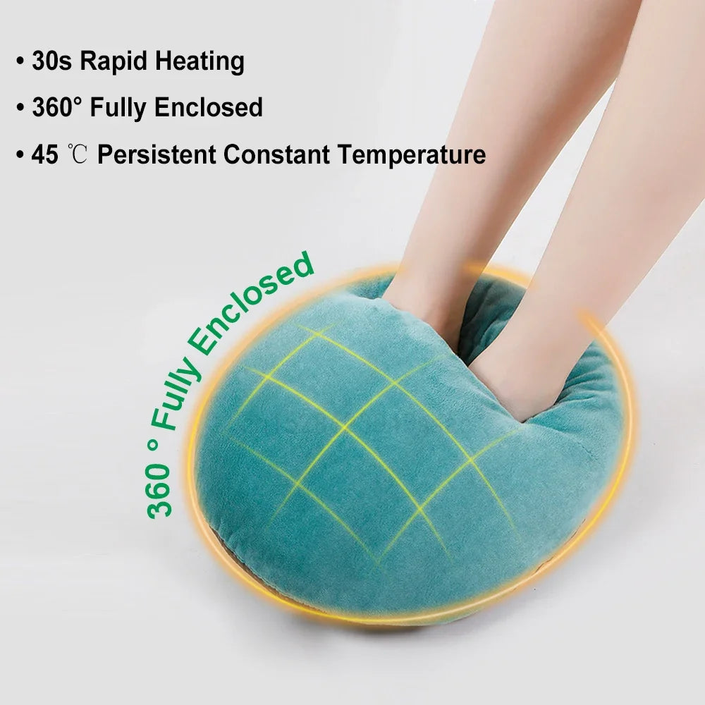 Electric Heated Foot Warmer – USB-Powered Flannel Mat for Winter Comfort
