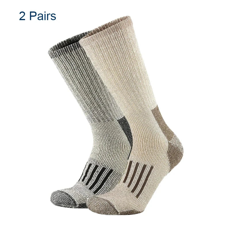 Thermal Crew Hiking Socks – Moisture-Wicking & Cushioned Comfort for Men and Women