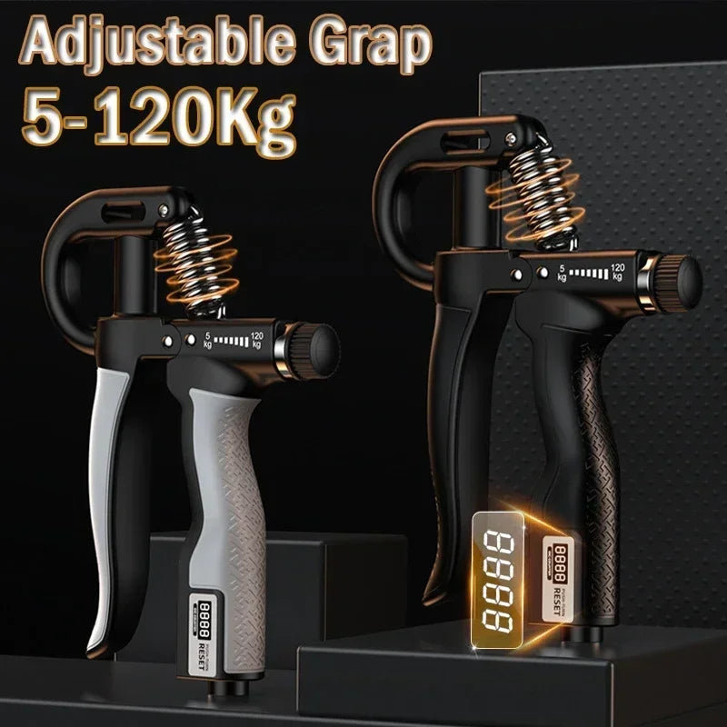 Adjustable Hand Grip Strengthener – 5kg to 120kg for Strength Training & Muscle Recovery