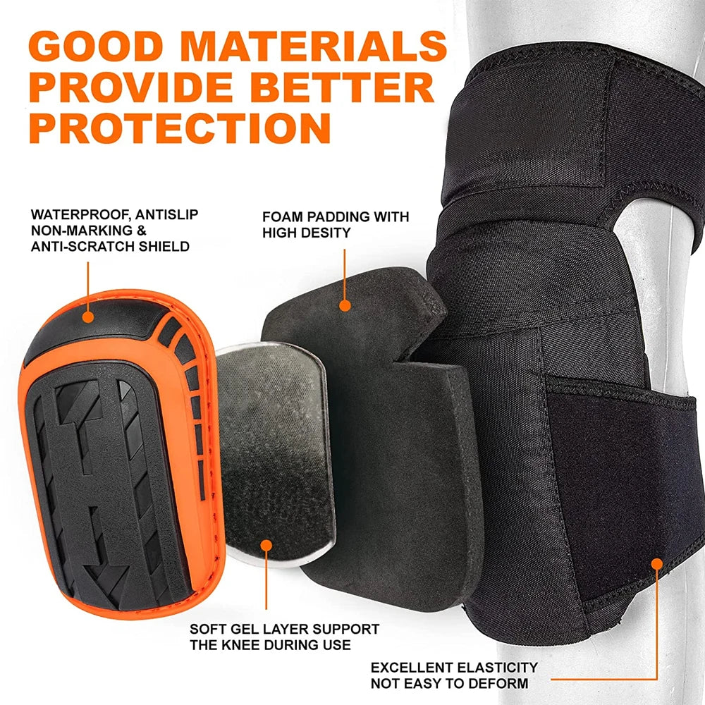 Heavy-Duty Construction Knee Pads – Professional Floor Work Protection