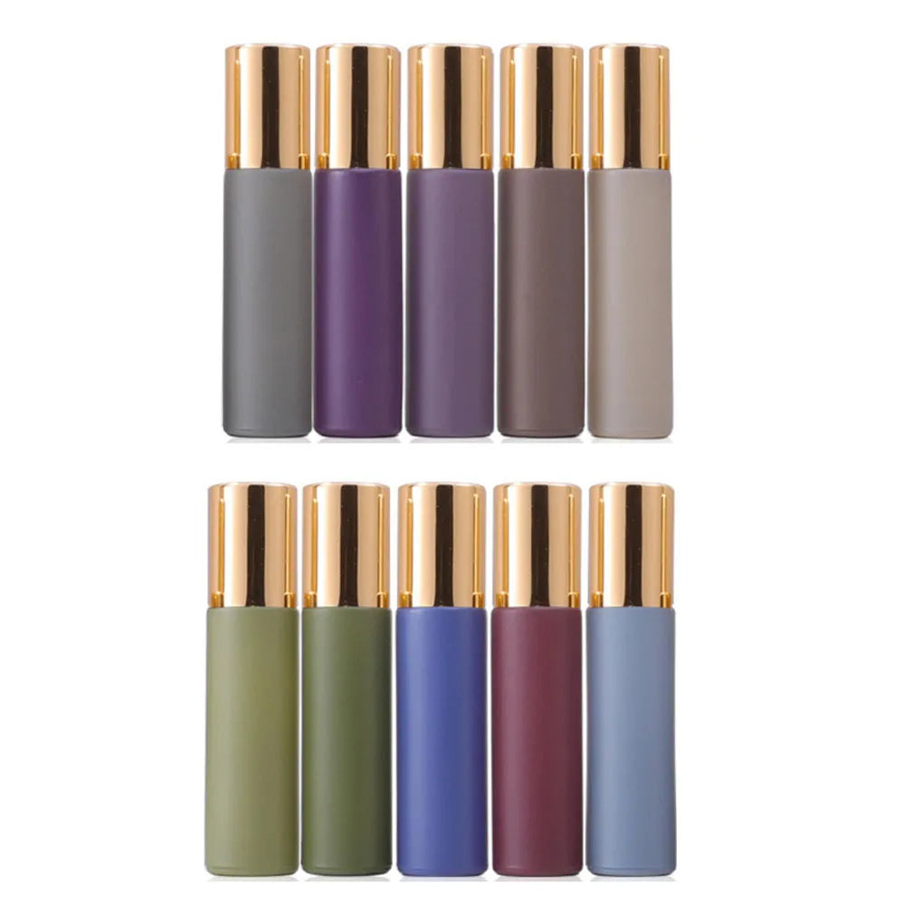 Morandi Glass Roll-On Bottles for Essential Oils and Perfume - HeabitLife