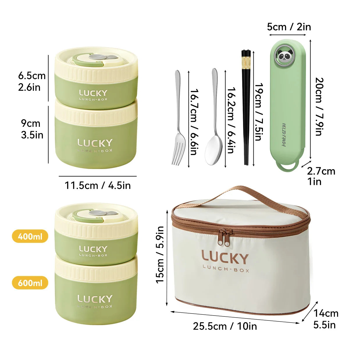 Insulated Bento Box with Thermal Bag – Sealed Food Container for Kids - HeabitLife