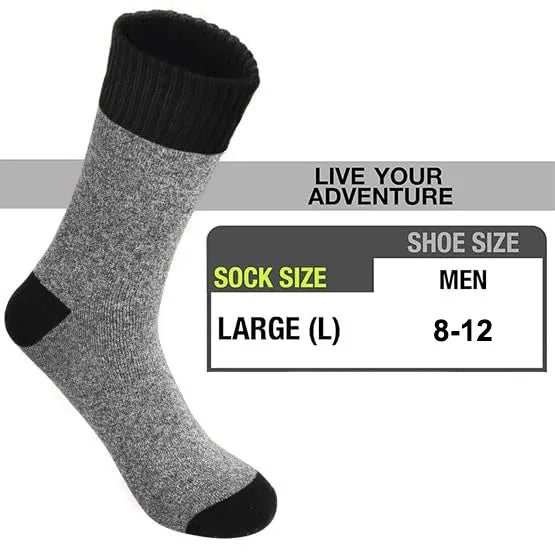 5 Pairs Men’s Thermal Winter Socks – Warm, Breathable & Ultra-Comfortable