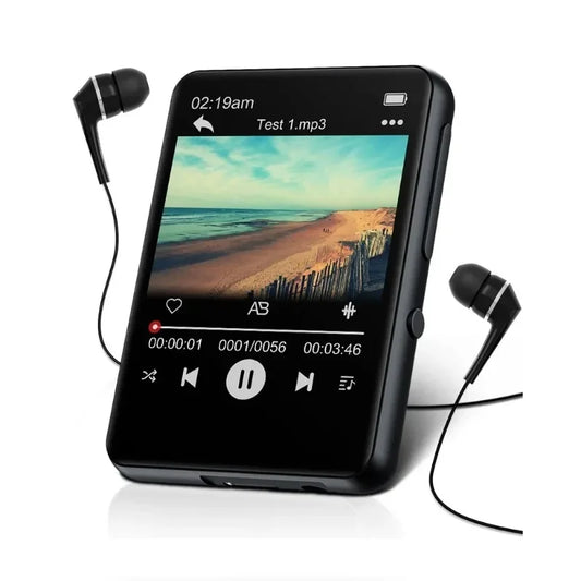 32GB Touchscreen MP3 Player with Bluetooth & FM Radio – High-Quality Audio & Multifunctional Media Device - HeabitLife