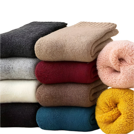 35% Wool Warm Kids Socks – Cozy Winter Calf Socks for Boys & Girls