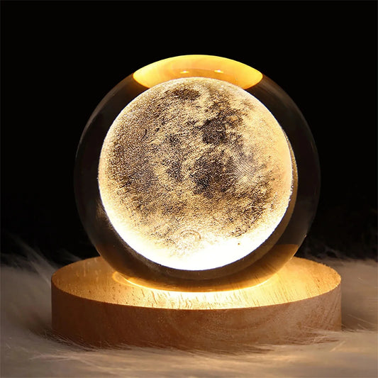 3D Crystal Planetary Galaxy Night Lamp - HeabitLife