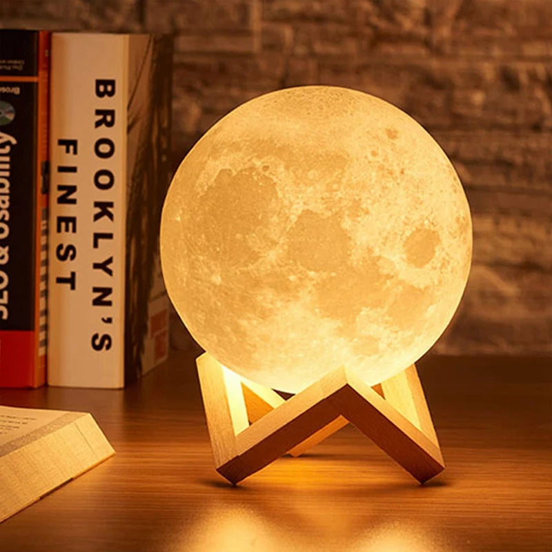 3D Moon Lamp Night Light - HeabitLife