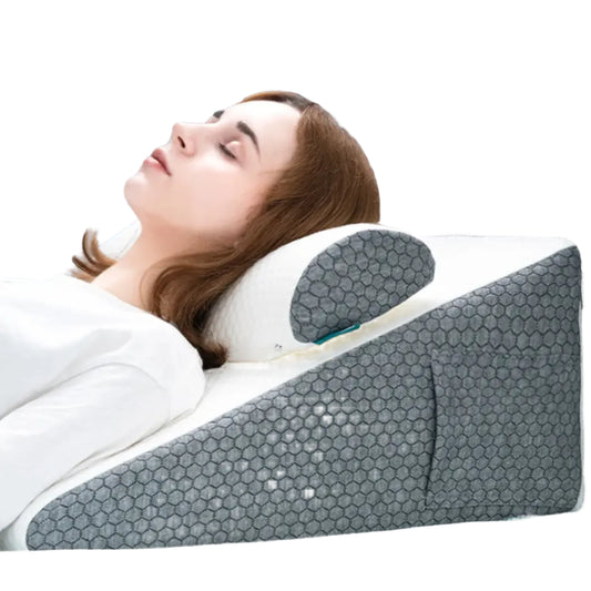 Acid Reflux Relief Bed Wedge Pillow Set – Elevate & Align for Restful Sleep - HeabitLife