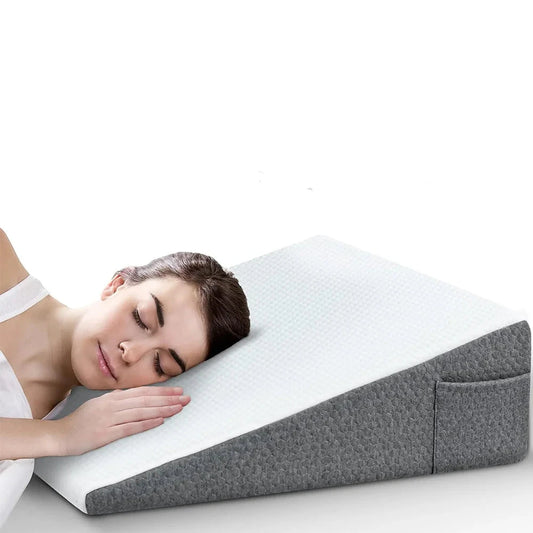 Acid Reflux Relief Bed Wedge Pillow – Ultimate Memory Foam Support for Acid Reflux & Snoring Relief - HeabitLife