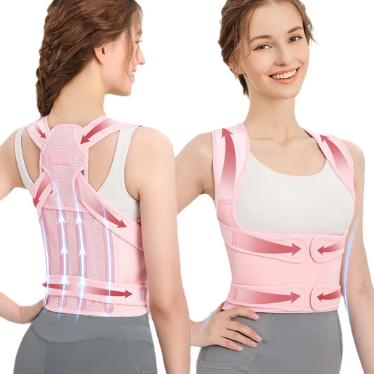Adult Back Posture Corrector with Lumbar Pad – Waist Support for Spinal Alignment - HeabitLife