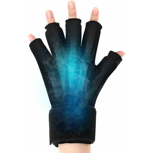 Advanced Arthritis Relief Ice Glove – Adjustable Finger & Wrist Compression for Hot & Cold Therapy