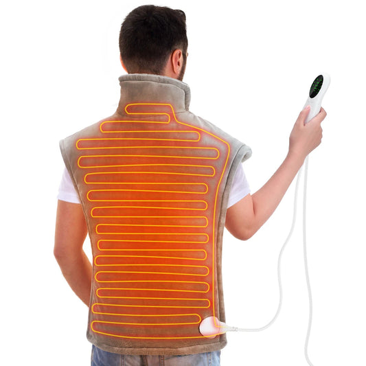 Electric Heated Shawl – Adjustable Heat Wrap for Neck, Back, and Legs - HeabitLife