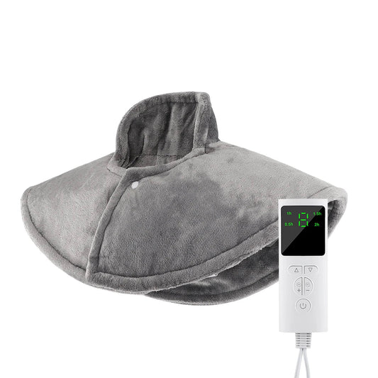 Electric Heating Pad Shawl – Neck & Shoulder Heated Wrap for Pain Relief - HeabitLife