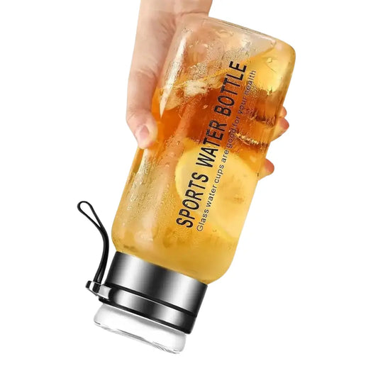 Glass Water Bottle with Tea Infuser – Stylish, Leakproof & Versatile Hydration Cup - HeabitLife