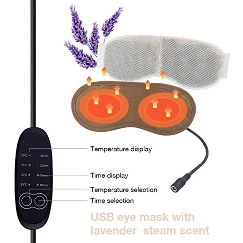 Lavender Heating Cooling Dry Eye Helper Sleeping Mask - HeabitLife