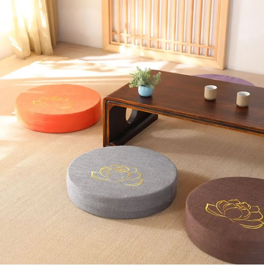 Hard Texture Meditation Cushion – Removable & Washable Tatami Pillow - HeabitLife