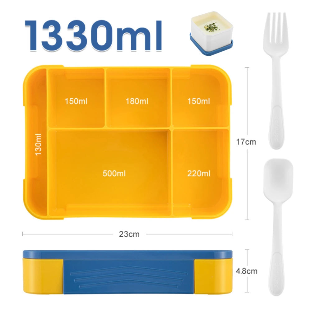 1330ML Kids Lunch Box with Utensils - HeabitLife