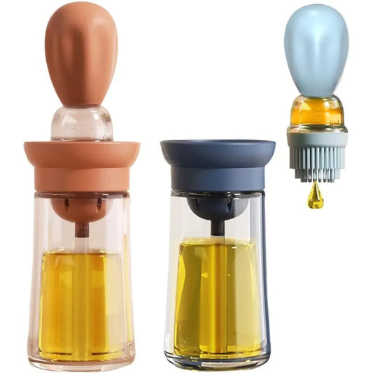 Measurable Oil Dispenser with Silicone Brush – Precision & Durability for Kitchen & BBQ - HeabitLife