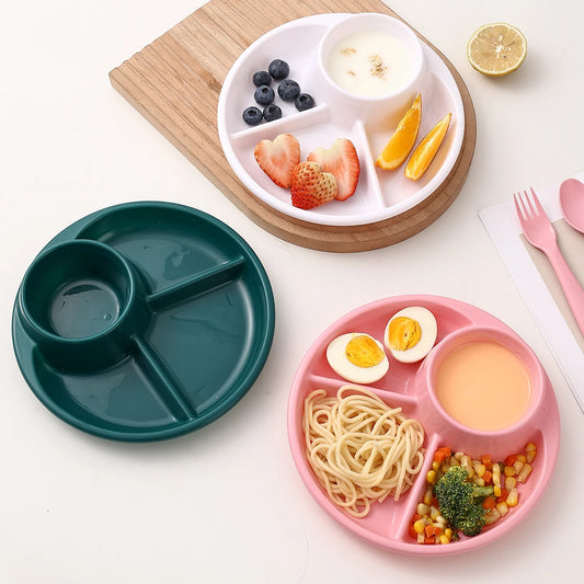Microwave-Safe Reusable Divided Dinner Plate – Organized & Durable Food Tray - HeabitLife