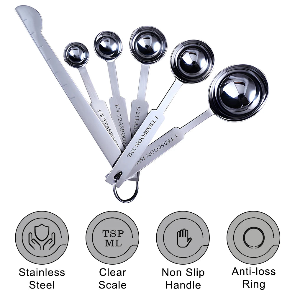 Stainless Steel Measuring Cup Spoon Set - HeabitLife