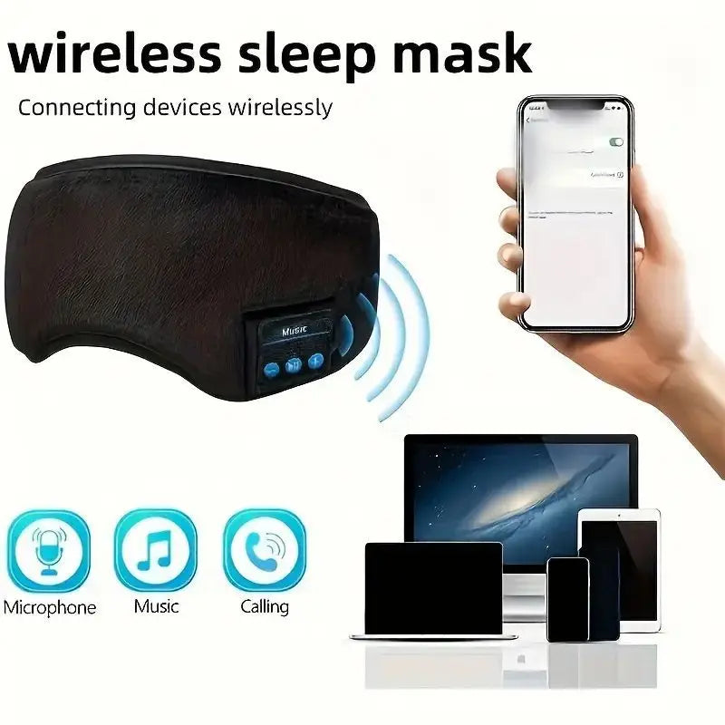 Smart Sleep Eye Mask with Bluetooth Headphones - HeabitLife