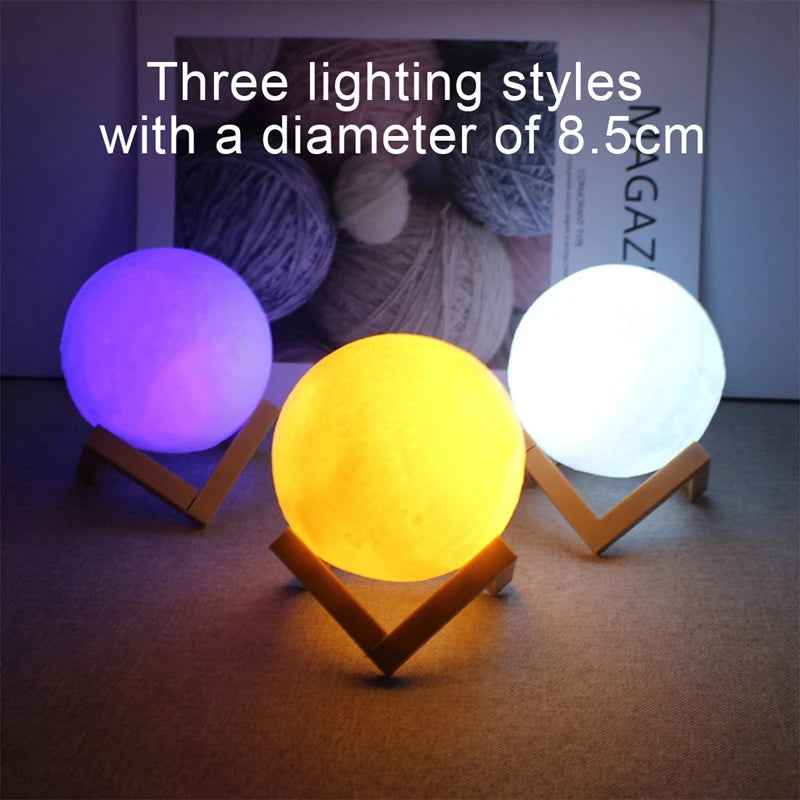 3D Moon Lamp Night Light - HeabitLife