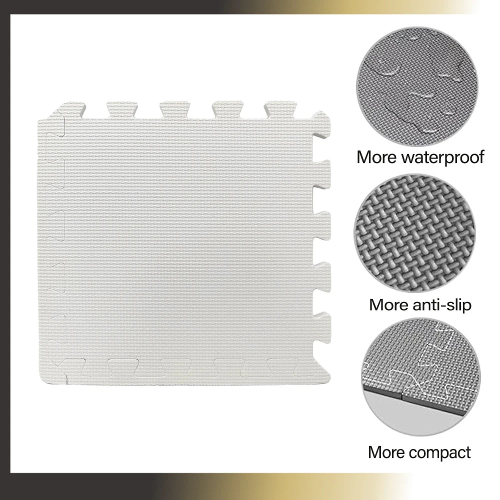 8/12/20pcs Non-Slip EVA Interlocking Foam Floor Mats – Gym & Play Protection - HeabitLife
