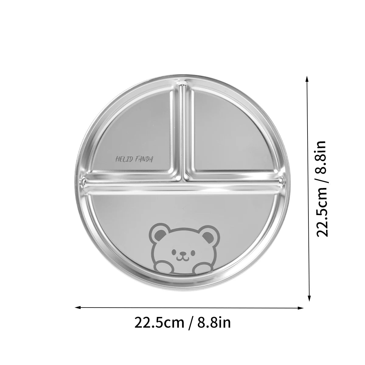 Stainless Steel Divided Food Plate - HeabitLife