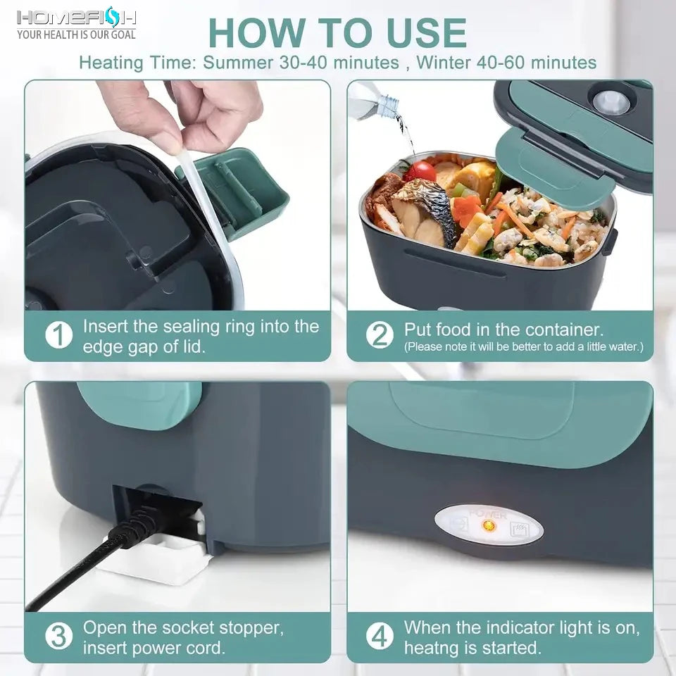 Electric Heated Lunch Box - HeabitLife