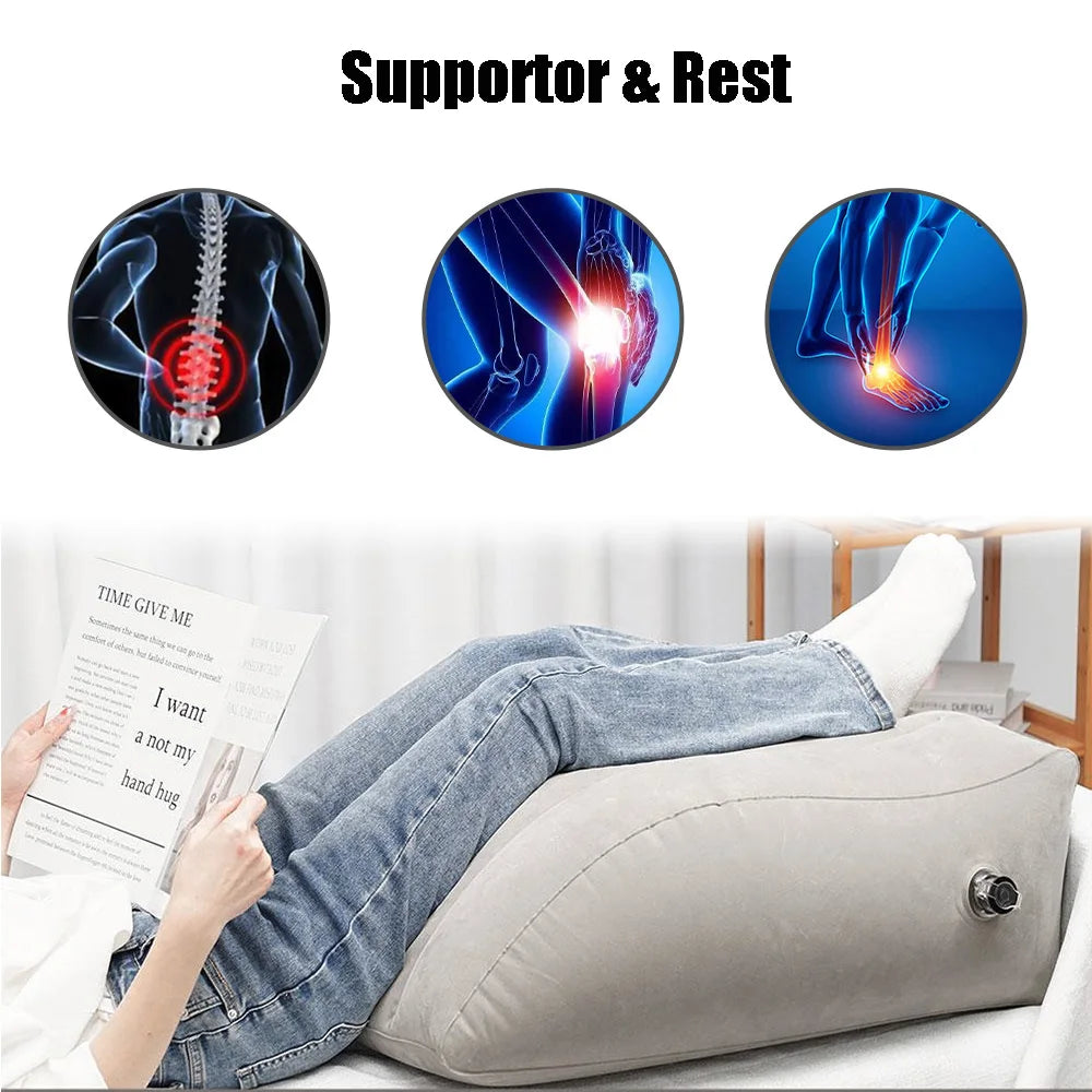 Portable Wedge Inflatable Leg Elevation Pillow - HeabitLife