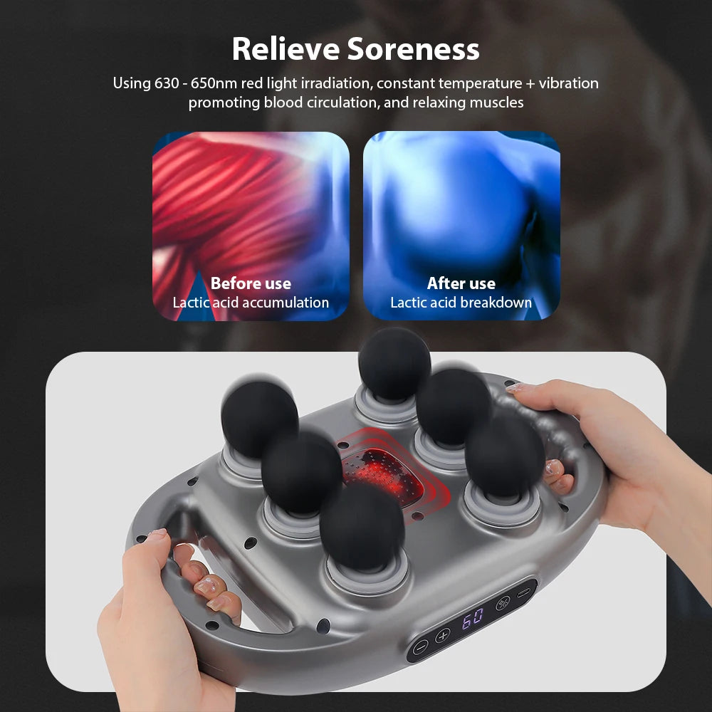 6 Heads Wireless Muscle Massage Gun - HeabitLife